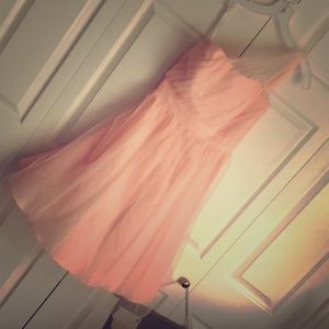 Peach Bridesmaids dress
